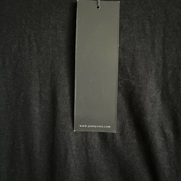 NWT JONNY COTA ASYMMETRICAL MINI DRESS IN BLACK - Picture 9 of 13